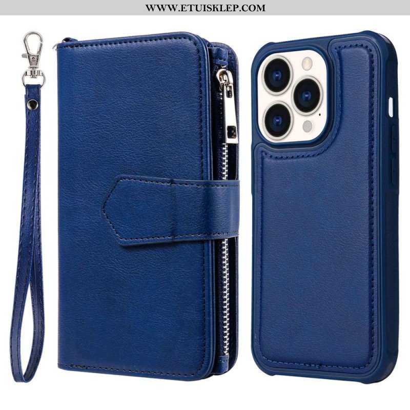 Etui Etui Folio do iPhone 14 Pro Portfel Portfel Z Możliwością Odpięcia